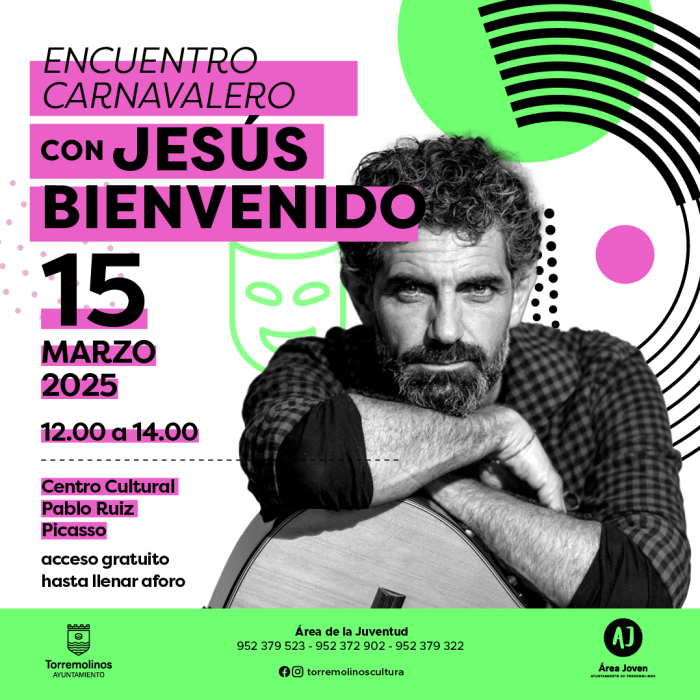 El Ayuntamiento de Torremolinos programa un encuentro carnavalero con Jesús Bienvenido