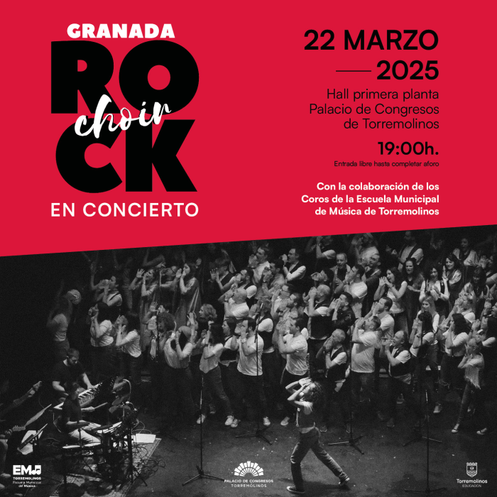 El 22 de marzo tendrá lugar un concierto del Granada Rock Choir