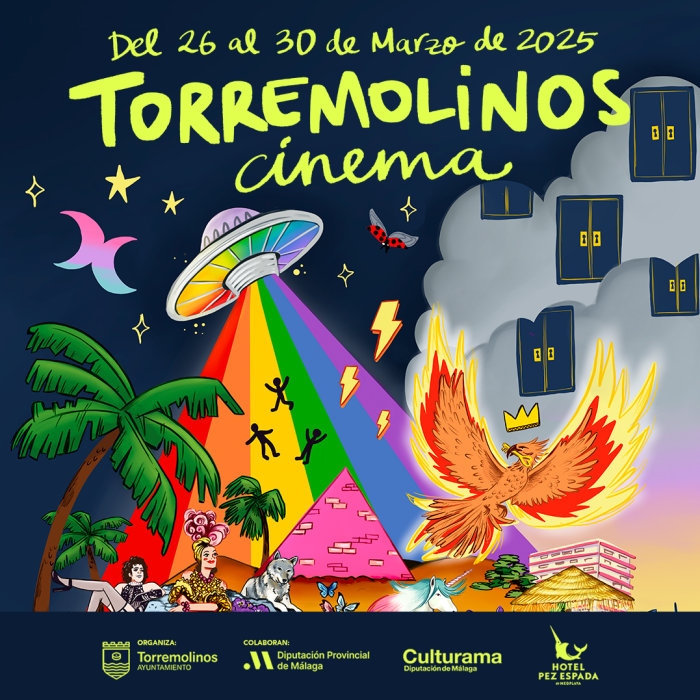 Jeanette, Alberto Conejero, Beatriz Herzog, Carlos Scholz, César Vicente y Paloma Concejero, protagonistas de Torremolinos Cinema 2025