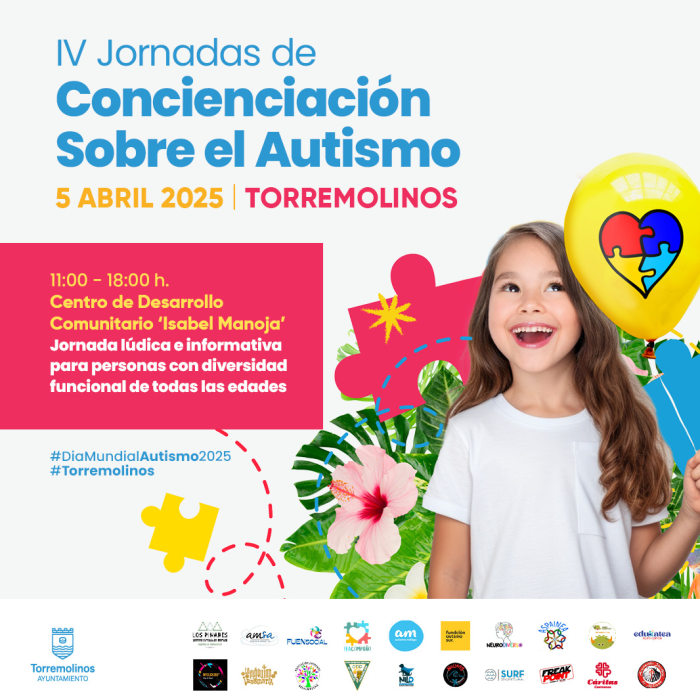 Torremolinos conmemora el Día Mundial de Concienciación sobre el Autismo con una jornada lúdica e informativa y una caminata solidaria