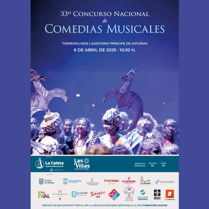 El ‘Concurso Nacional de Comedias Musicales’ se celebra en Torremolinos el próximo 6 de abril