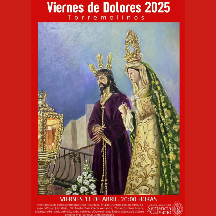 La Cofradía del Calvario saldrá el Viernes de Dolores por segundo año consecutivo