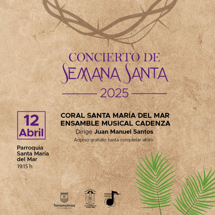 La parroquia Santa María del Mar acoge un concierto a cargo de la Coral Santa María del Mar y Ensamble Musical Cadenza