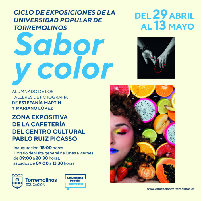 Alumnado de los talleres de fotografía de la Universidad Popular de Torremolinos expondrán en la muestra ‘Sabor y Color’