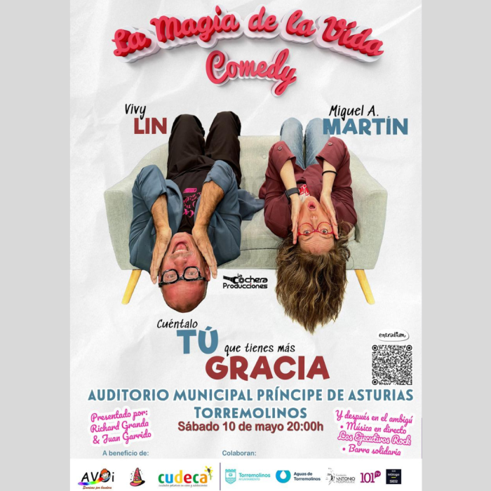 Vivy Lin y Miguel A. Martín protagonizan un espectáculo a beneficio de CUDECA y AVOI