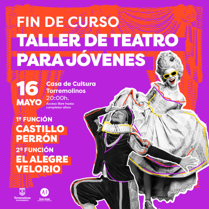 Los participantes en el Taller de Teatro para Jóvenes celebrarán el fin de curso ofreciendo dos representaciones