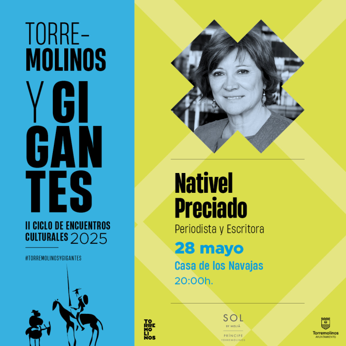 La periodista Nativel Preciado pasará por ‘Torremolinos y Gigantes’ el próximo 28 de mayo
