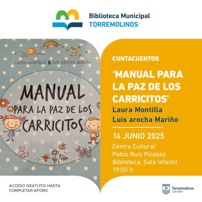 Los más pequeños podrán disfrutar del cuentacuentos ‘Manual para la paz de los carricitos’ el 14 de junio
