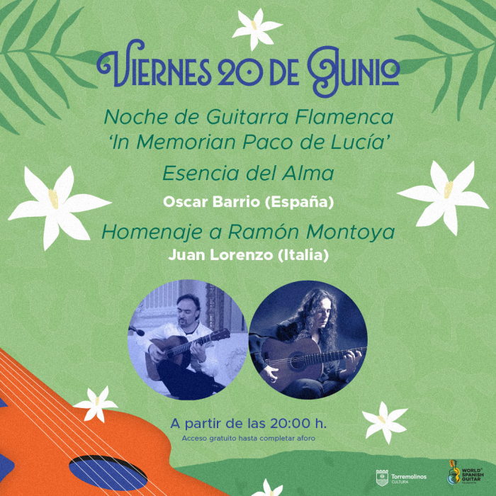El I Encuentro de la Guitarra de Torremolinos se celebrará en el Jardín Botánico Molino de Inca