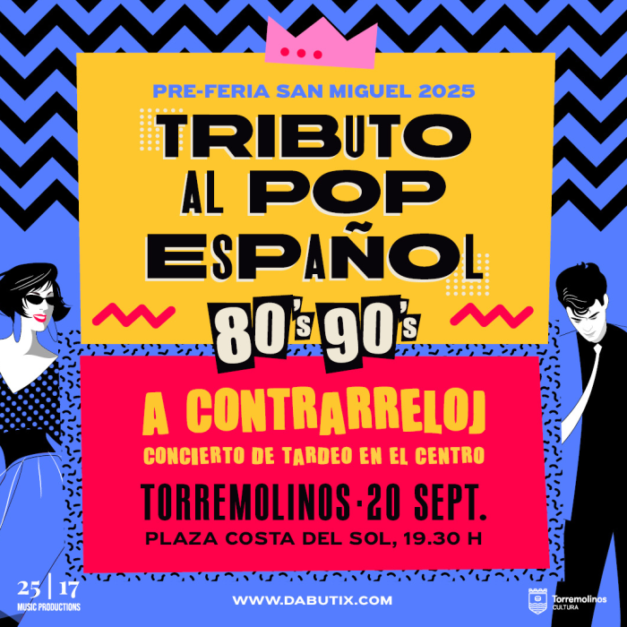Un tributo al pop rock español tendrá lugar en la preferia de Torremolinos