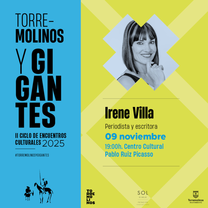 La periodista y psicóloga Irene Villa será la próxima invitada en ‘Torremolinos y Gigantes’