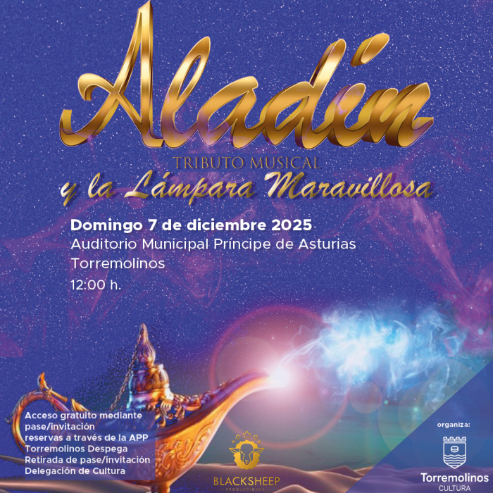 El auditorio municipal acoge el teatro musical ‘Aladín’