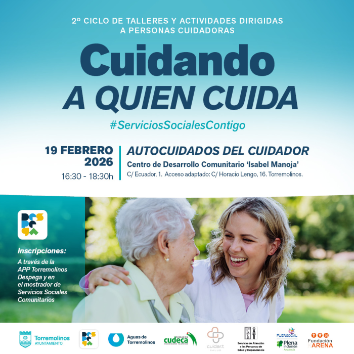El 19 de febrero tendrá lugar el taller gratuito ‘Autocuidados del cuidador’