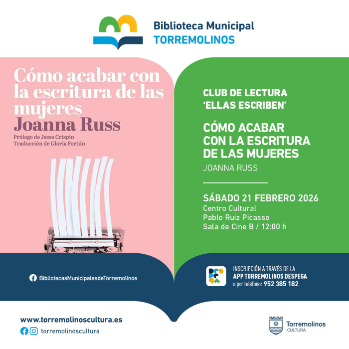 El club de lectura ‘Ellas Escriben’ tendrá su primera sesión del año en febrero