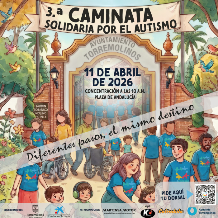El Ayuntamiento de Torremolinos refuerza su compromiso con la inclusión con la celebración de la III Caminata Solidaria por el Autismo