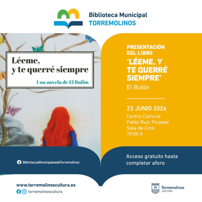 El Centro Cultural Pablo Ruiz Picasso acoge la presentación del libro ‘Léeme, y te querré siempre’