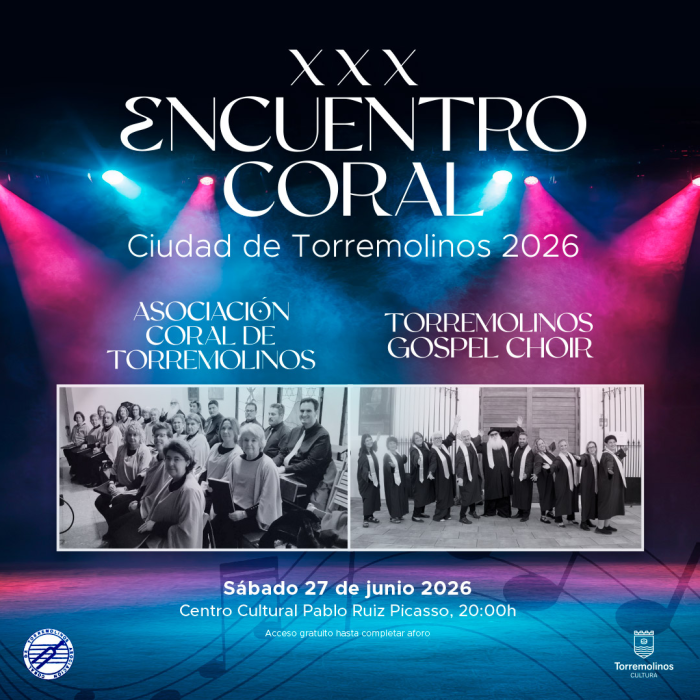 El 27 de junio tendrá lugar del XXX Encuentro Coral Ciudad de Torremolinos